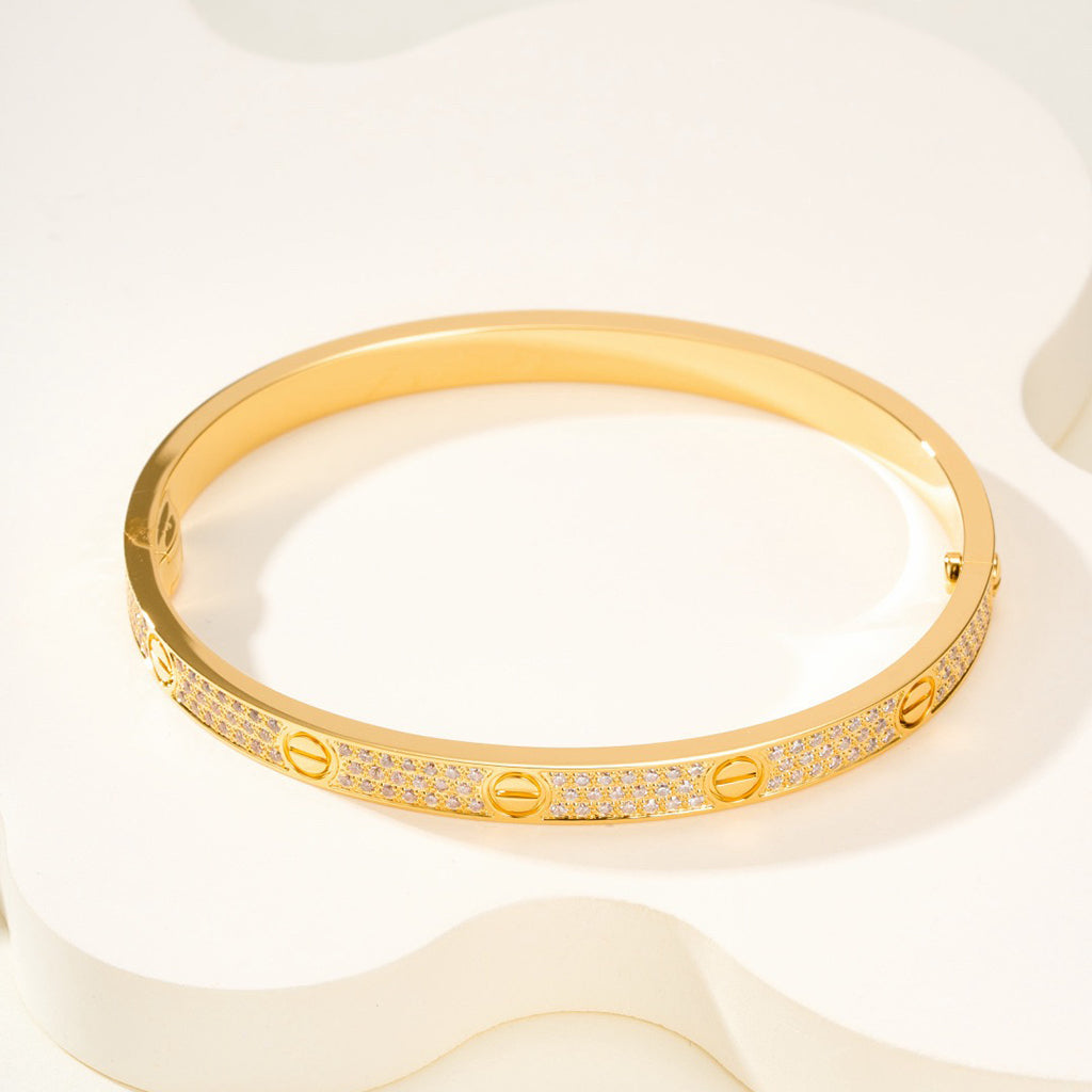 [⭐Veyra]LOVE BRACELET 4.8MM DIAMOND-PAVED