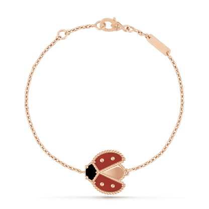 [⭐Veyra]LUCKY SPRING 1 MOTIF PINK GOLD BRACELET