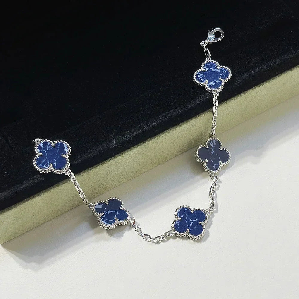 [⭐Veyra]CLOVER 5 MOTIF PIETERSITE BRACELET COLLECTION