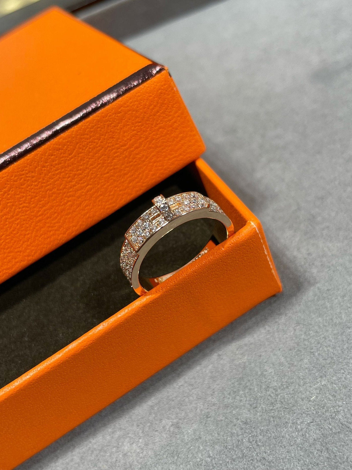 [⭐Veyra]KELLY PINK GOLD DIAMOND RING