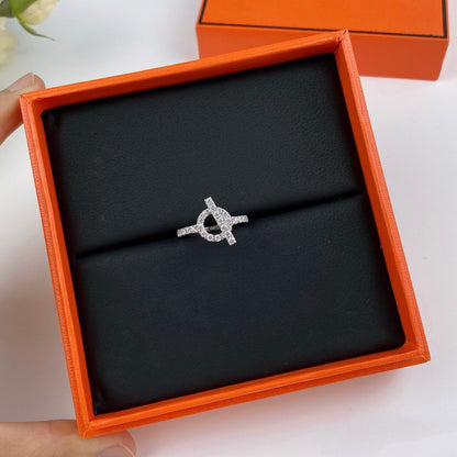[⭐Veyra]ECHAPPEE RING SILVER DIAMOND