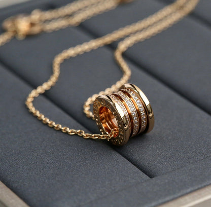 [⭐Veyra]ZERO 1 PINK GOLD DIAMOND NECKLACE