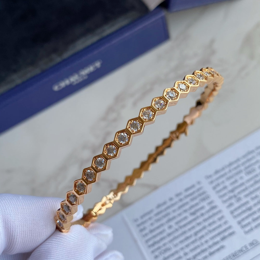 [⭐Veyra]BEE LOVE GOLD BRACELET FULL DIAMOND