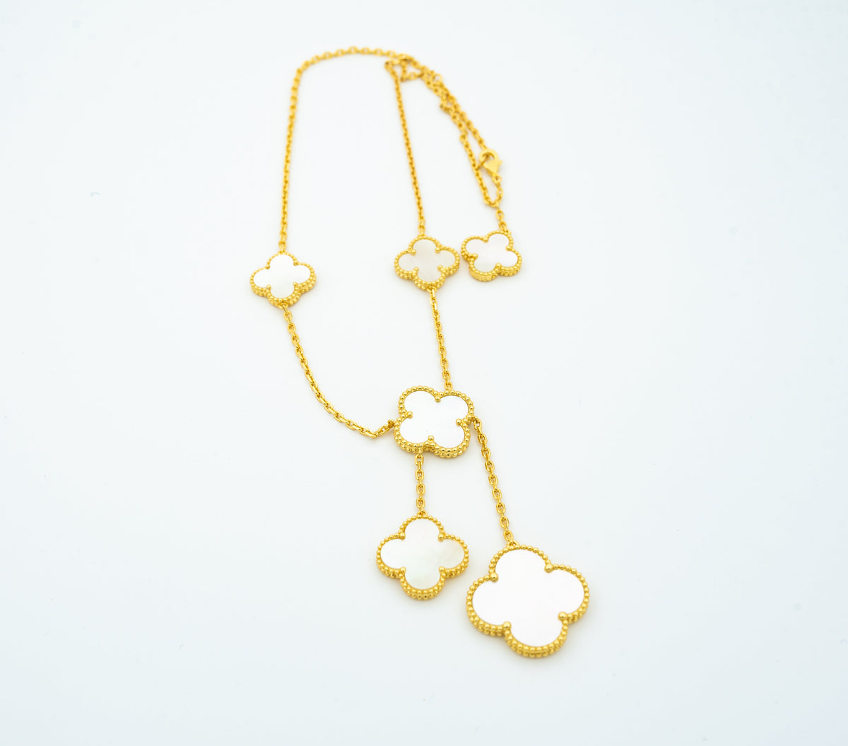 [⭐Veyra]CLOVER MOTHER OF PEARL NECKLACE 6 MOTIF