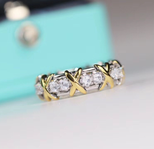 [⭐Veyra jewelrys]Classic Gold Diamond Ring