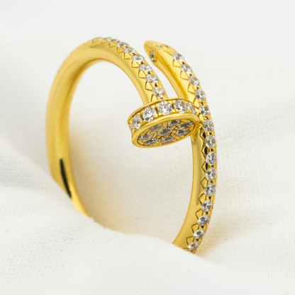 [⭐Veyra]JUSTE RING 1.8MM GOLD DIAMONDS