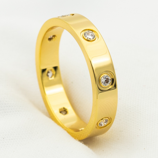 [⭐Veyra]LOVE RING 3.6MM 8 DIAMONDS