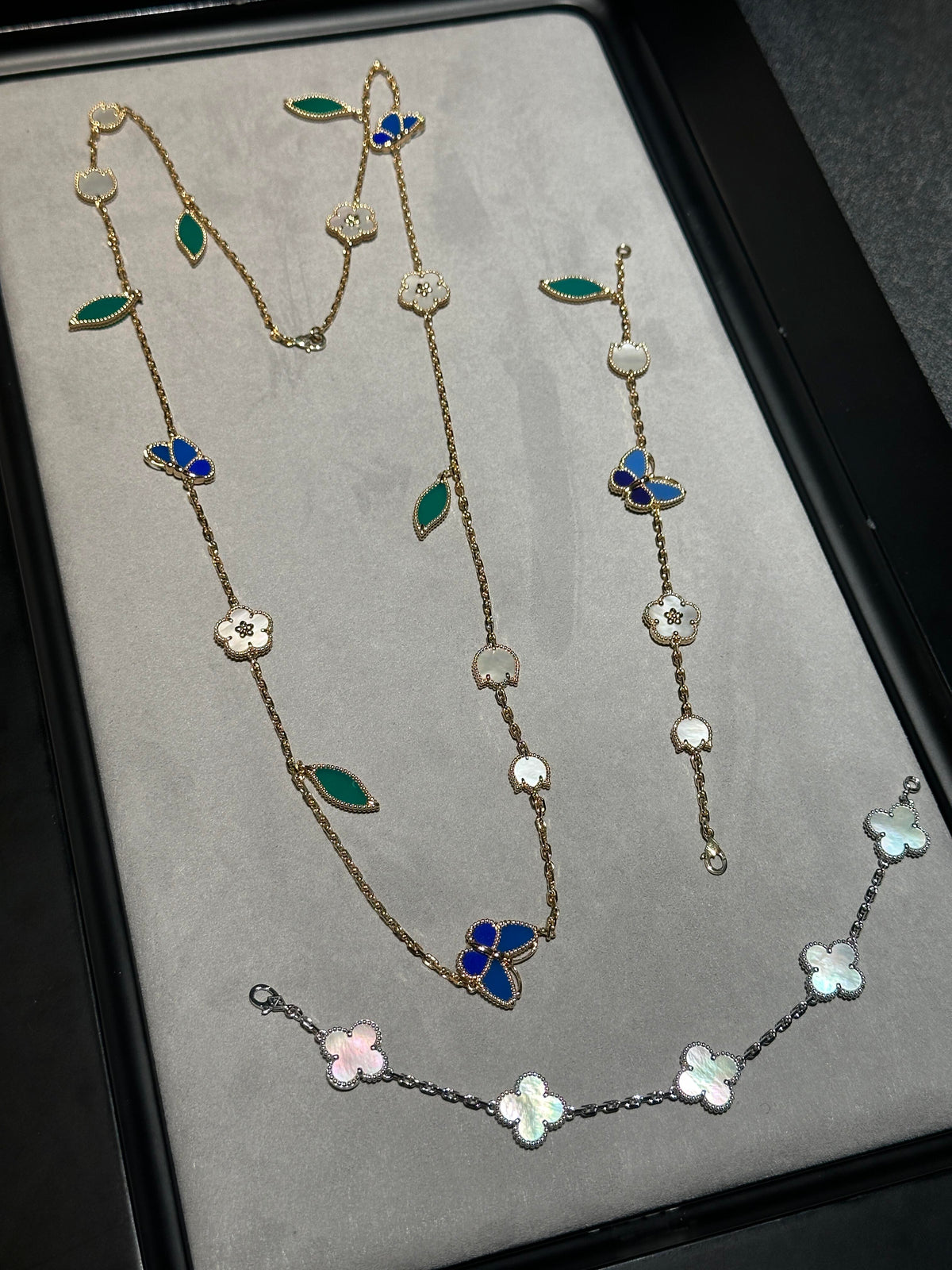 [⭐Veyra] 26 NEW CLOVER 15 MOTIFS LUCKY NECKLACE