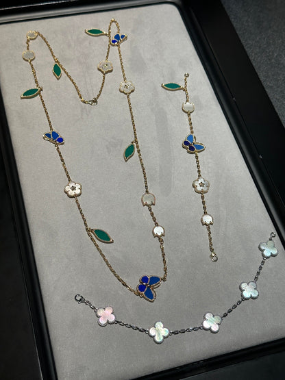 [⭐Veyra] 26 NEW CLOVER 15 MOTIFS LUCKY NECKLACE