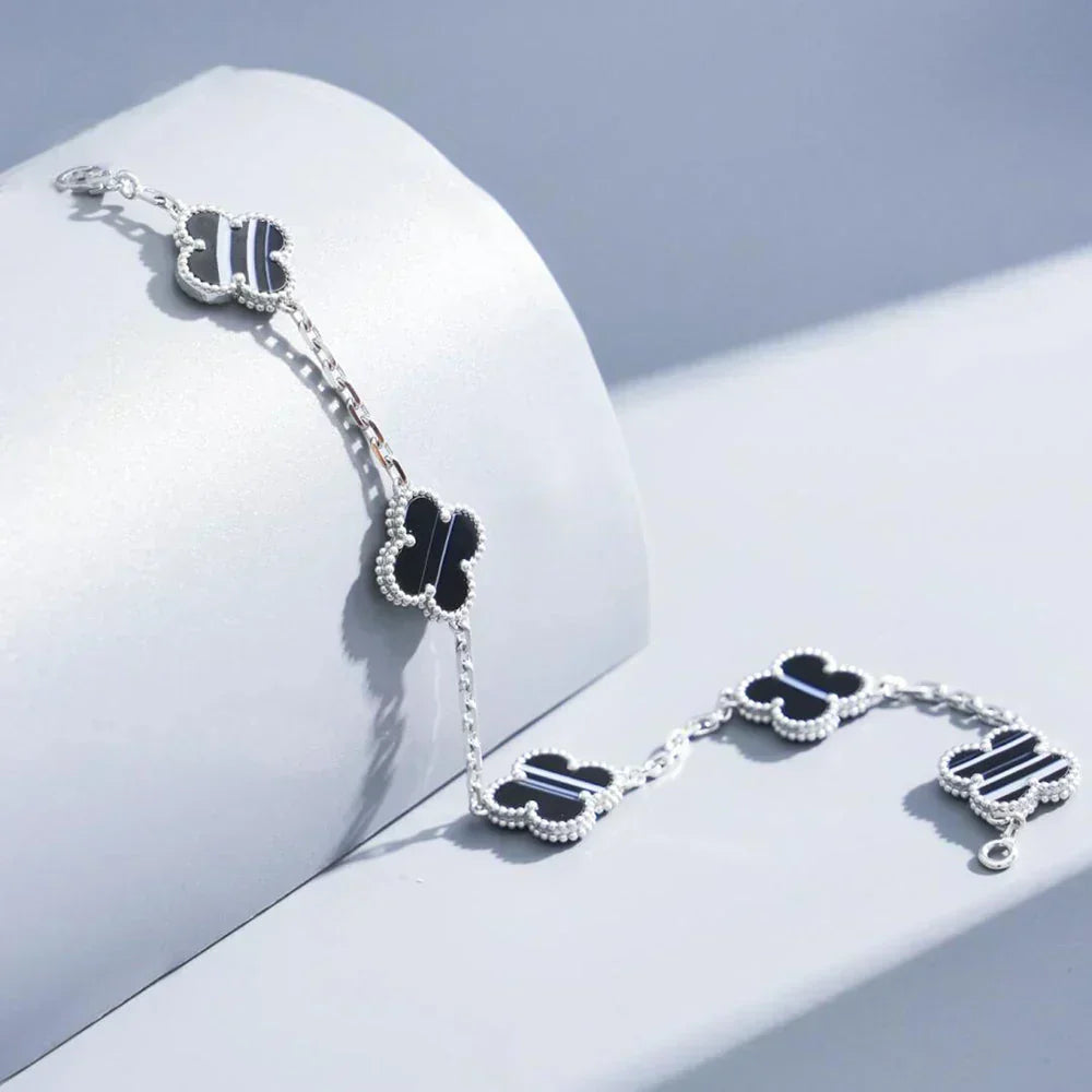 [⭐Veyra] CLOVER 5 MOTIF PULSAR STONE BRACELET COLLECTION