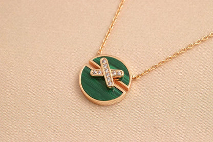 [⭐Veyra]JEUX DE ROSE GOLD DIAMOND NECKLACE