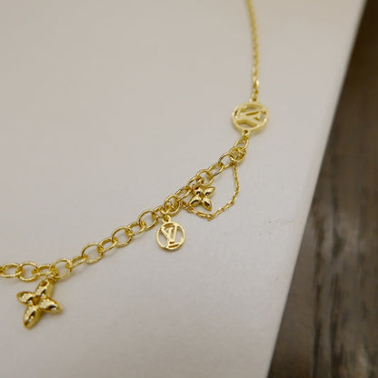 [⭐Veyra]BLOOMING SUPPLE NECKLACE BRASS