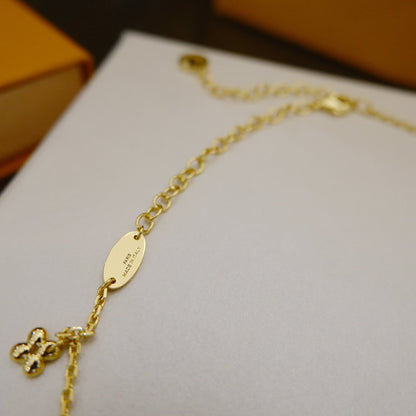 [⭐Veyra]BLOOMING SUPPLE NECKLACE BRASS