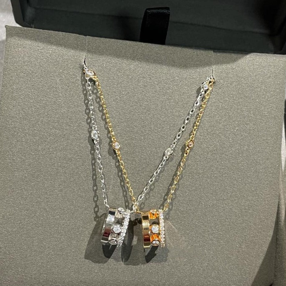 [⭐Veyra]CHAIN MOVE ROMANE PEDAND NECKLACE