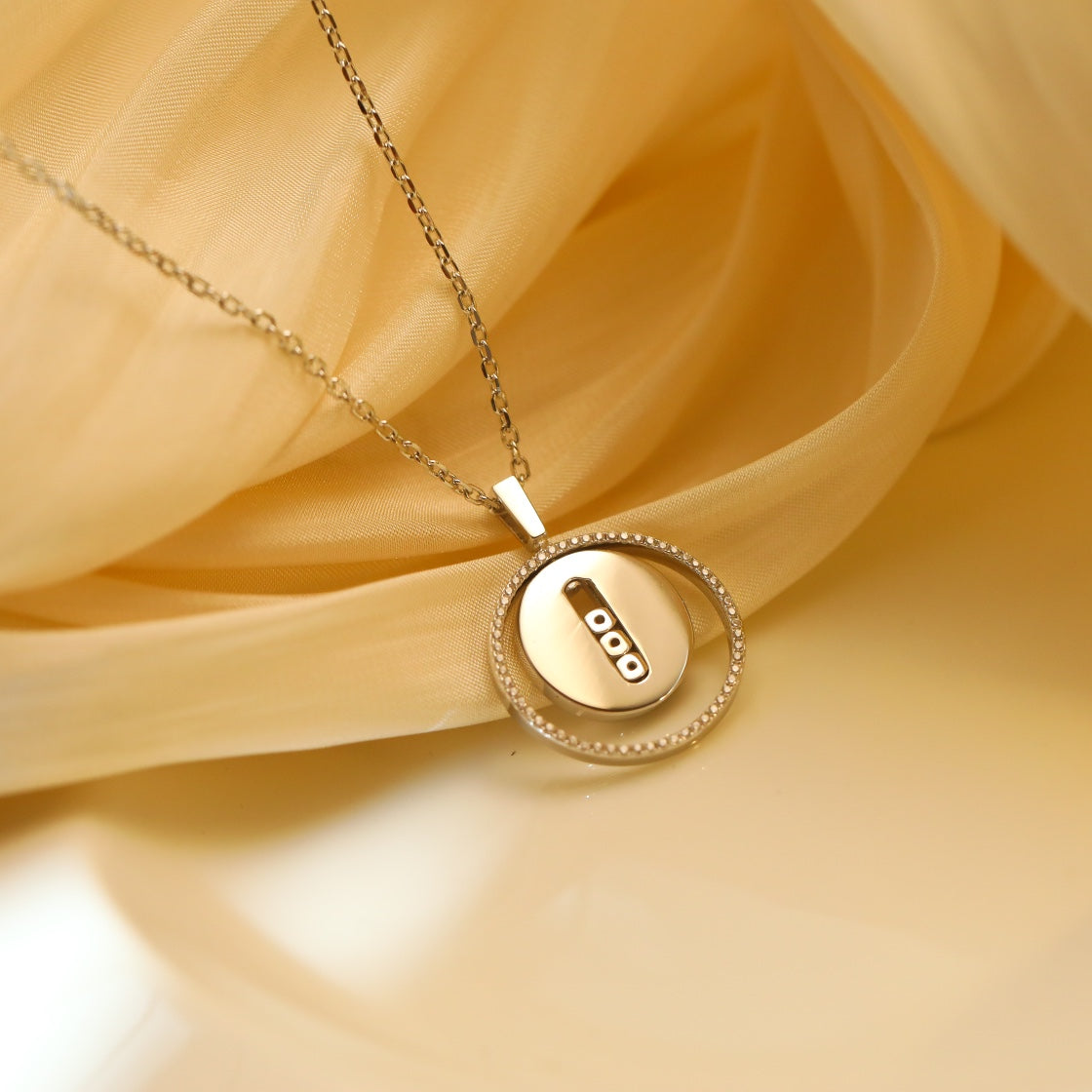 [⭐Veyra]Demo MOVE MM SILVER DIAMOND NECKLACE