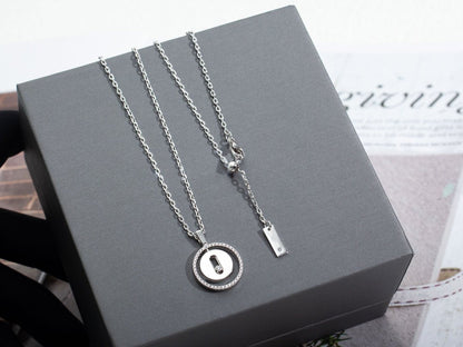 [⭐Veyra]Demo MOVE PM NECKLACE SILVER DIAMOND