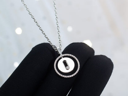[⭐Veyra]Demo MOVE PM NECKLACE SILVER DIAMOND