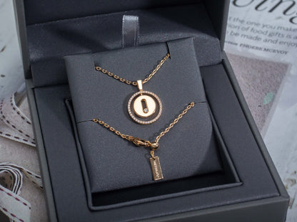 [⭐Veyra]Demo MOVE PM NECKLACE PINK GOLD DIAMOND
