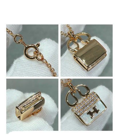 [⭐Veyra]H CIRCE MOISSANITE PENDANT NECKLACE GOLD