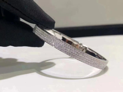 [⭐Veyra]HM KELLY BRACELET IN SILVER AND FULL PAVE DIAMOND