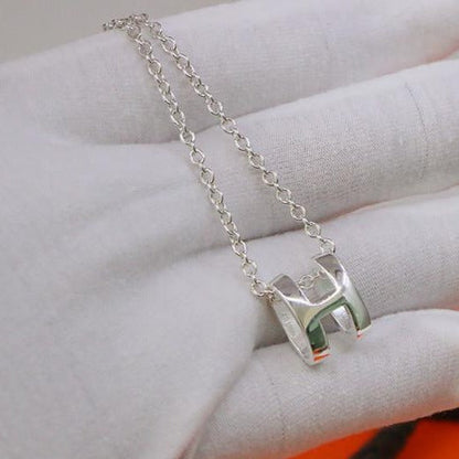 [⭐Veyra]HM NECKLACE H LETTER OVAL SERIES