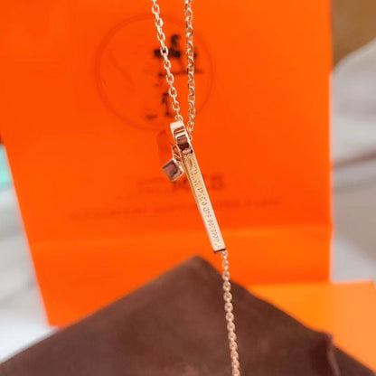 [⭐Veyra]HM NECKLACE PLATINUM ROSE GOLD DIAMOND