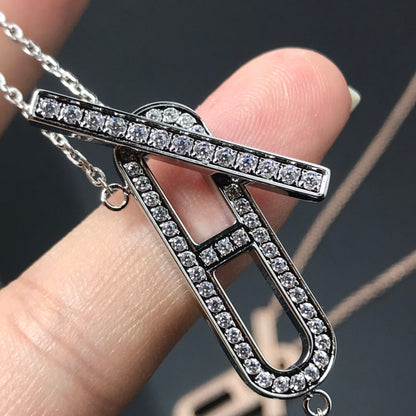 [⭐Veyra]HM NECKLACE PLATINUM ROSE GOLD DIAMOND