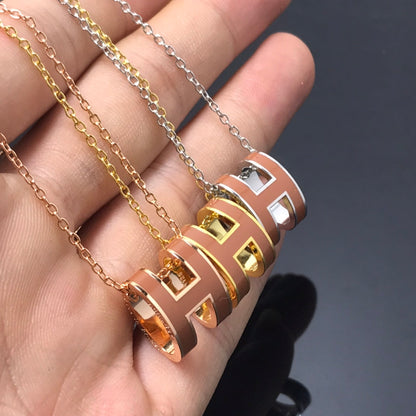[⭐Veyra]H NECKLACE BROWN