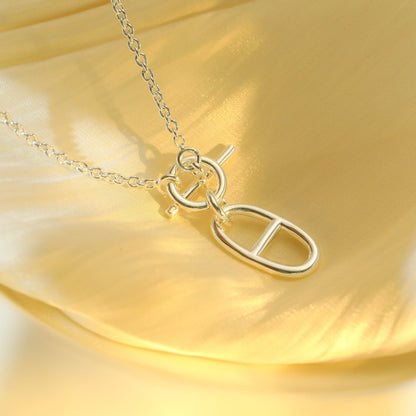 [⭐Veyra]HM CHAINE D'ANCRE PENDANT NECKLACE STERLING SILVER
