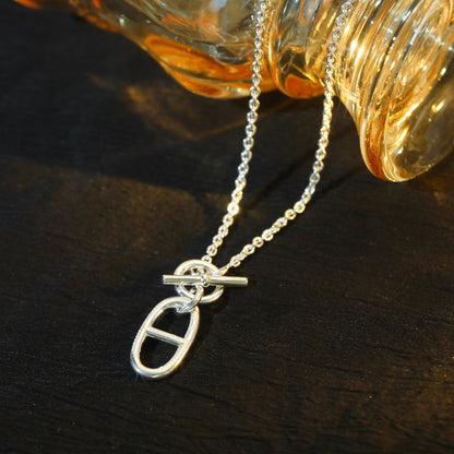 [⭐Veyra]HM CHAINE D'ANCRE PENDANT NECKLACE STERLING SILVER