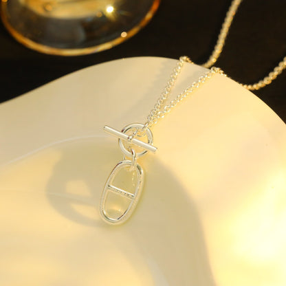 [⭐Veyra]HM CHAINE D'ANCRE PENDANT NECKLACE STERLING SILVER