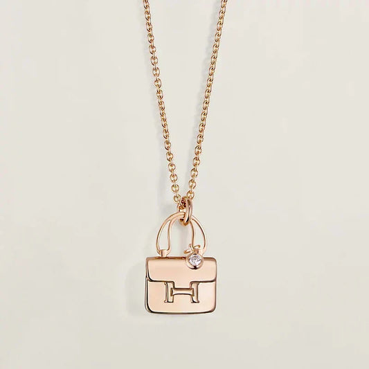 [⭐Veyra]AMULETTE PEDANT ROSE GOLD NECKLACE