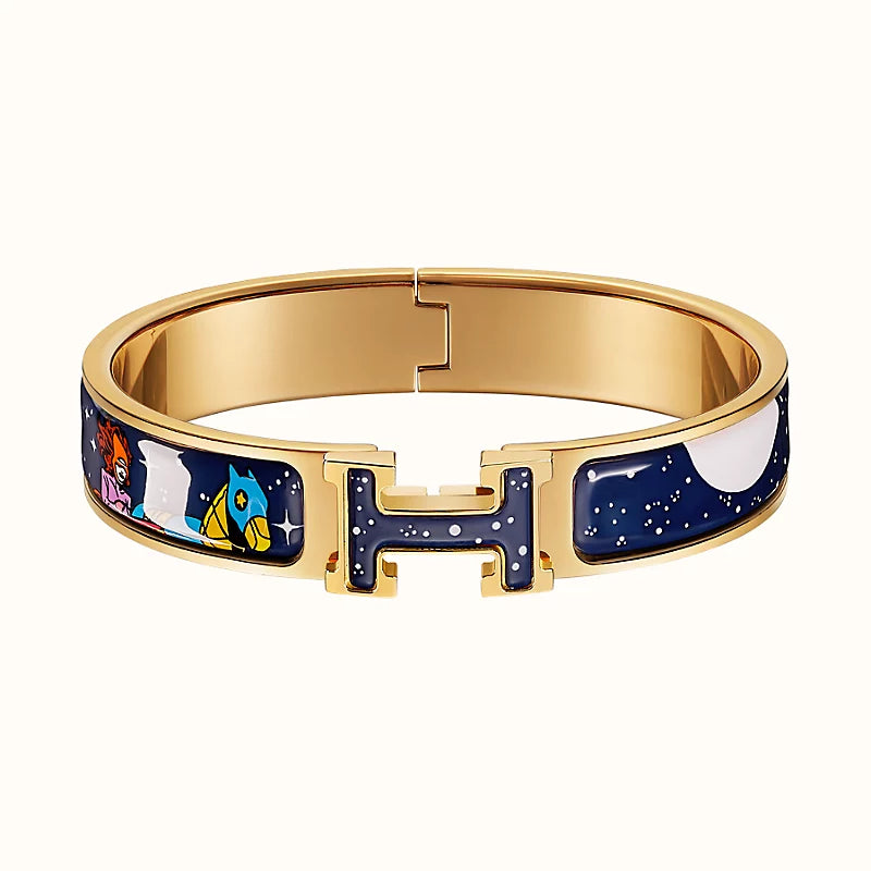[⭐Veyra]H STAR AND MOON BRACELET 12MM