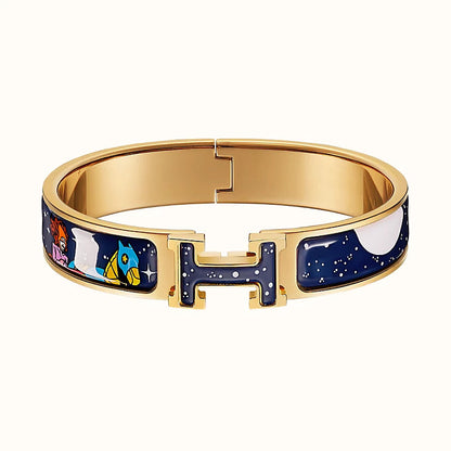 [⭐Veyra]H STAR AND MOON BRACELET 12MM