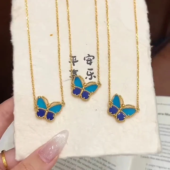 [⭐Veyra]  2026 NEW LUCKY BUTTERFLY 1 MOTIFS NECKLACE