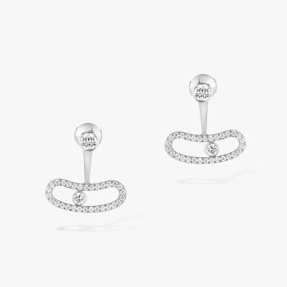 [⭐Veyra]MOVE UNO SILVER DIAMOND EARRINGS
