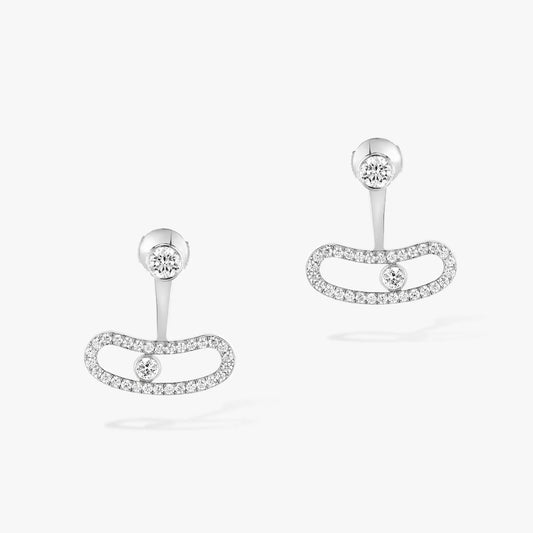 [⭐Veyra]MOVE UNO SILVER DIAMOND EARRINGS