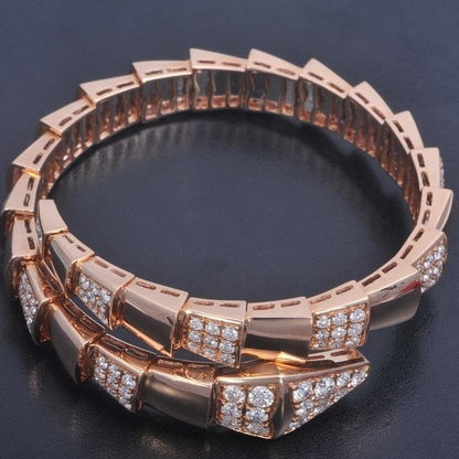 [⭐Veyra]SERPENTI BRACELET PINK GOLD DIAMOND