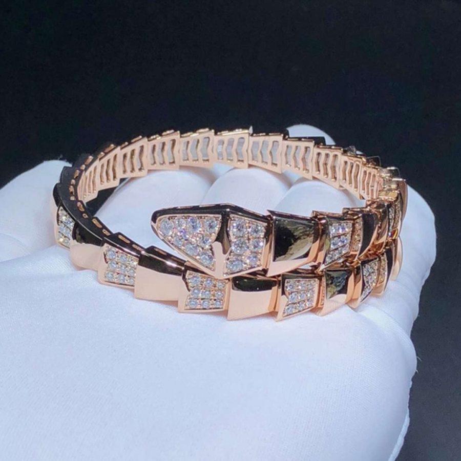 [⭐Veyra]SERPENTI BRACELET PINK GOLD DIAMOND