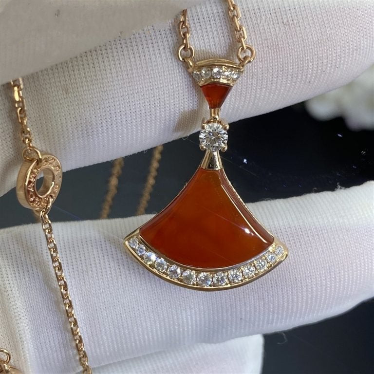 [⭐Veyra]DREAM NECKLACE CARNELIAN DIAMOND