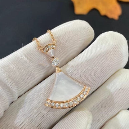 [⭐Veyra]DREAM NECKLACE MOP PINK GOLD DIAMOND