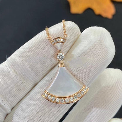 [⭐Veyra]DREAM NECKLACE MOP PINK GOLD DIAMOND