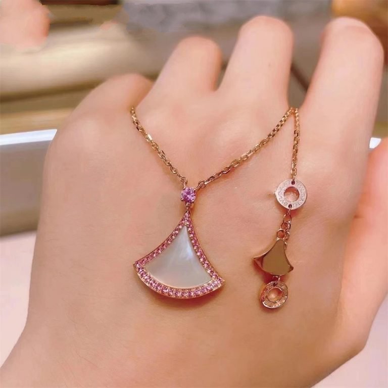 [⭐Veyra]DREAM NECKLACE MOP DIAMOND PINK