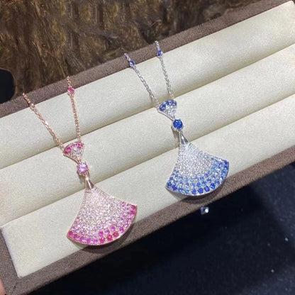 [⭐Veyra]DREAM NECKLACE AGATE SILVER DIAMOND