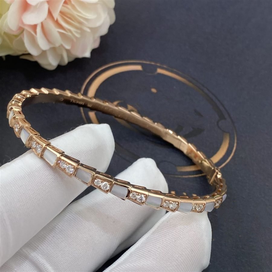 [⭐Veyra]SERPENTI BRACELET PINK GOLD MOP DIAMOND