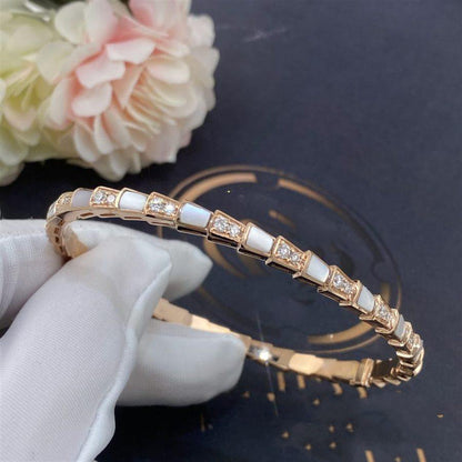 [⭐Veyra]SERPENTI BRACELET PINK GOLD MOP DIAMOND