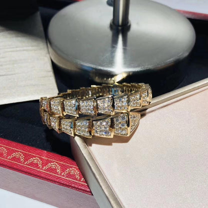[⭐Veyra]SERPENTI BRACELET 8MM GOLD DIAMOND
