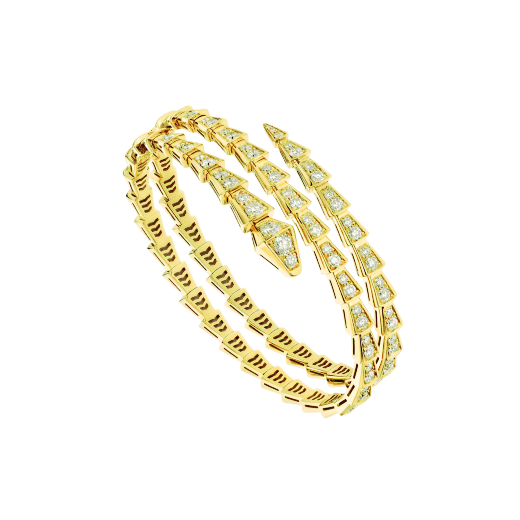 [⭐Veyra]SERPENTI BRACELET GOLD DIAMOND DOUBLE ROW