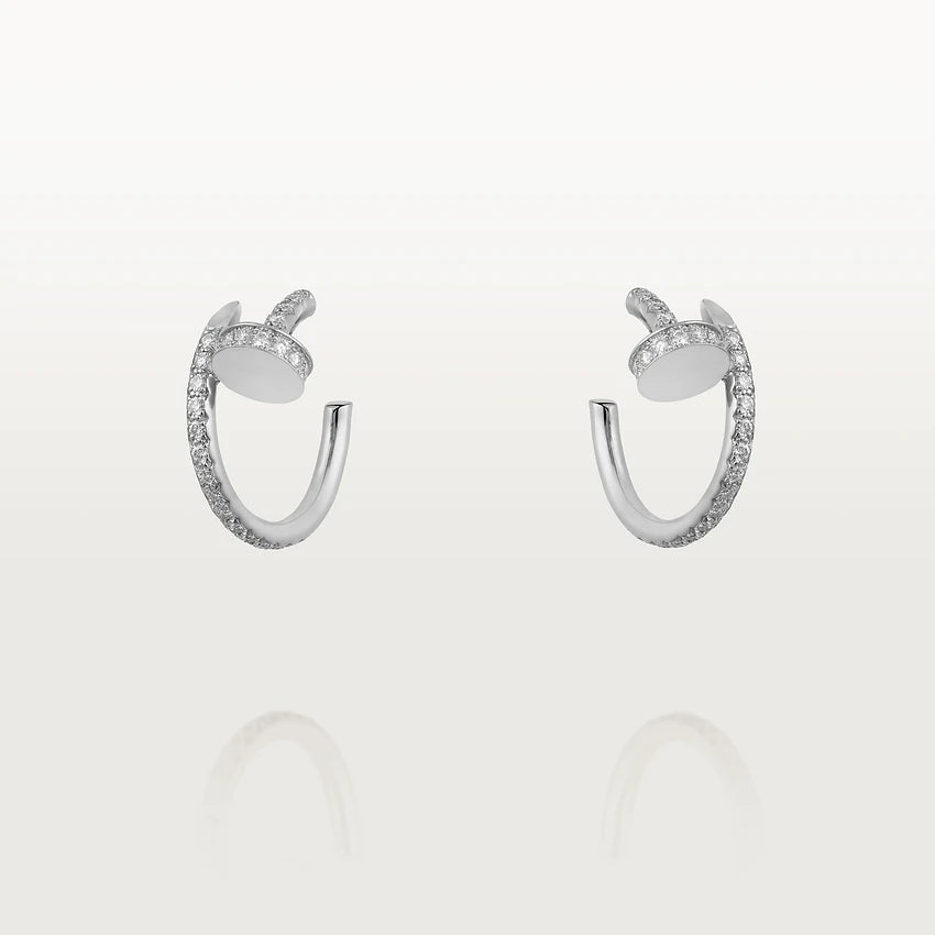 [⭐Veyra]JUSTE EARRINGS 12.75MM SILVER DIAMOND