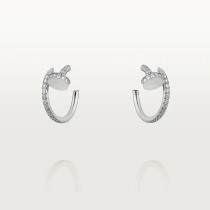 [⭐Veyra]JUSTE EARRINGS 12.75MM SILVER DIAMOND